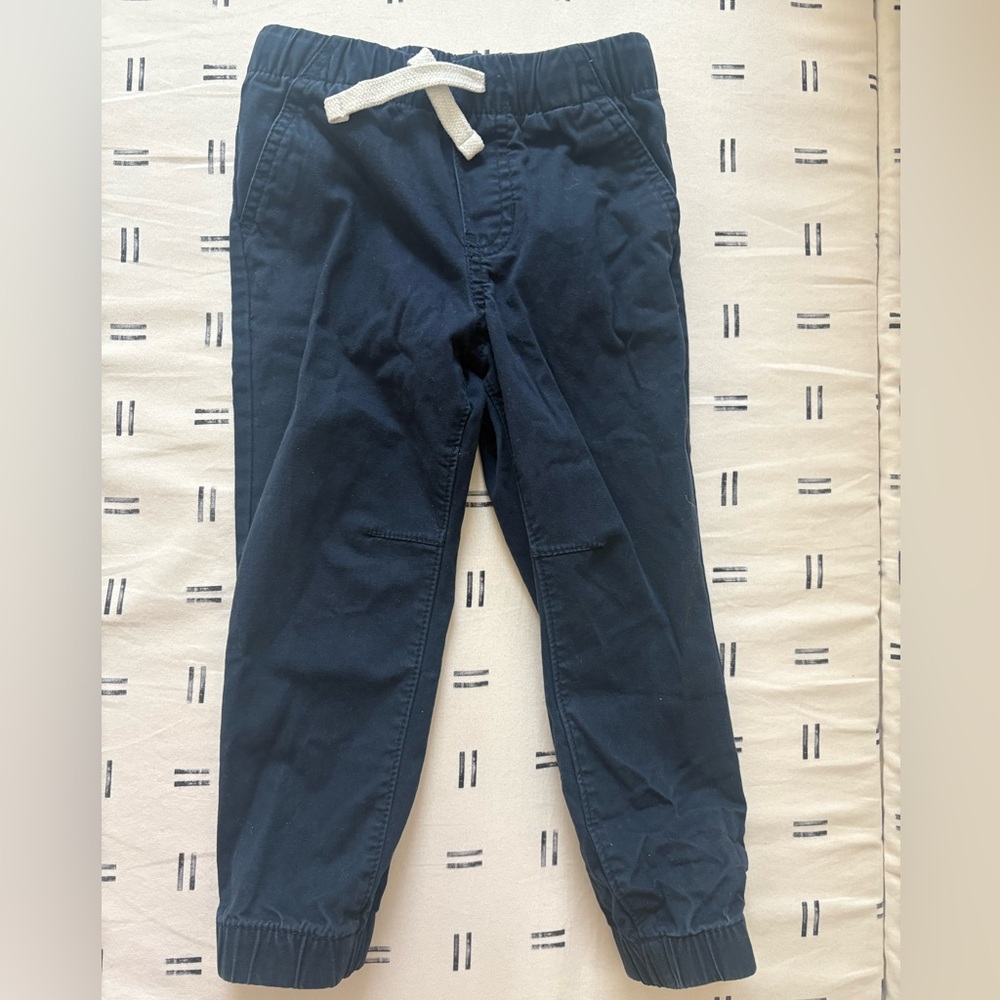 Cat & Jack Toddler Boys Woven Jogger Pants Cotton Spandex Elastic Waist Pocket